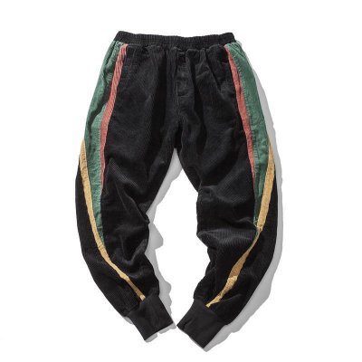 Autumn Winter New Men Casual Pants Corduroy Loose Fitting Sports Harem Long Trousers Hip Hop Style