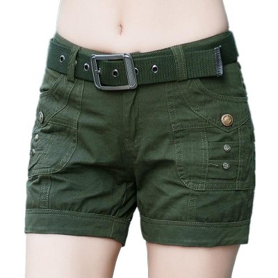 Cargo Camouflage Shorts Female Summer Leisure Hot Slim Shorts Women Military Army Green Short Feminino Plus Size 3XL