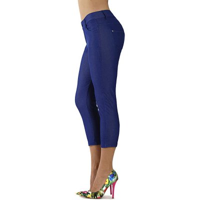 Prolific Health Women Jean Look Jeggings Tights Slimming Many Colors Spandex Leggings Pants Capri SXXXL