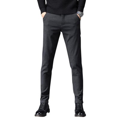 Spring Summer autumn winter New Slim Fit Tapered Pants Men Enzyme Washed Classical Chinos Basic Plus Size Trousers