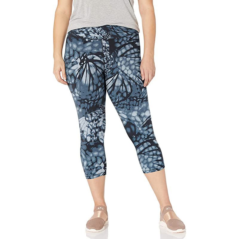 JUST MY SIZE Women Plus Size Active Stretch Capri at Women Clothing store