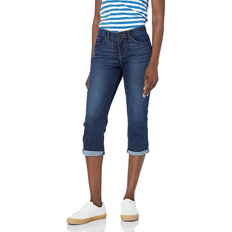 Lee Women Flex Motion Regular Fit 5 Pocket Capri Jean